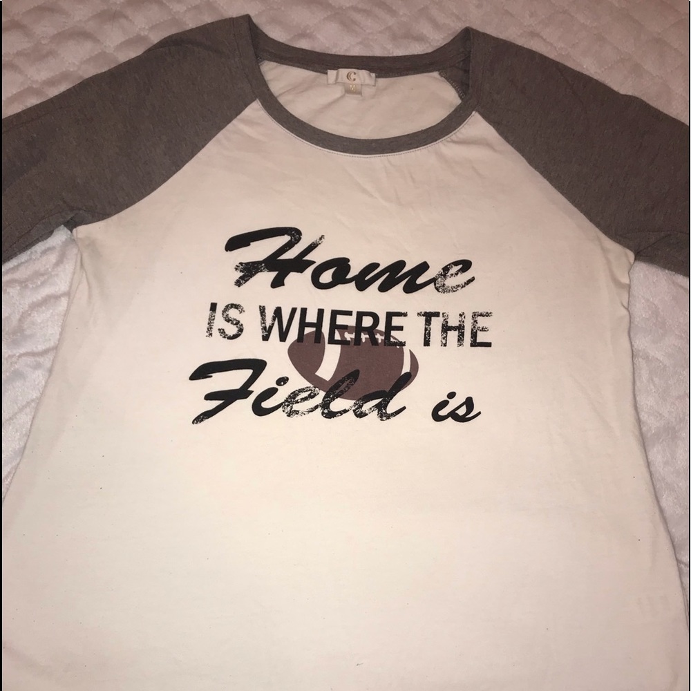 Charming Charlie Womens Football Sport T shirt MED